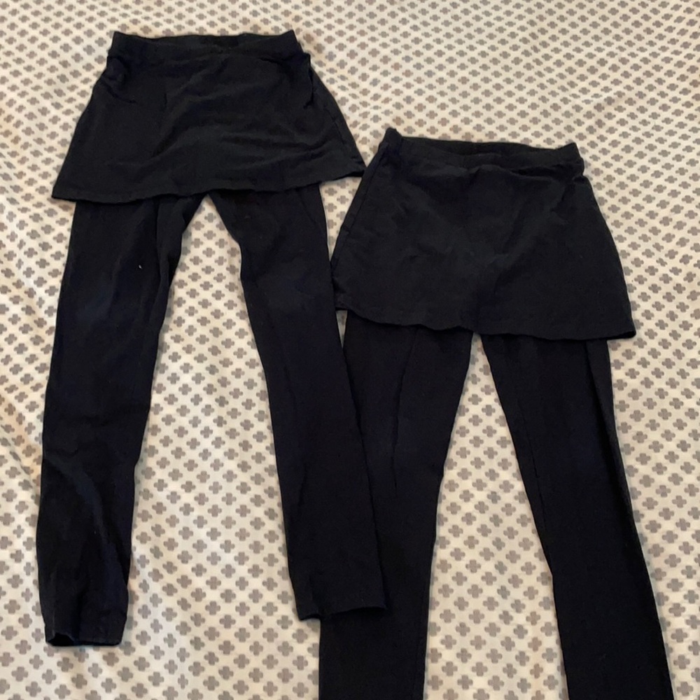 2 pair girls size 10 skirted leggings